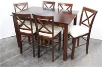 Bistro Table with Butterfly Leaf & 6 Chairs
