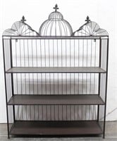 Black Metal Birdcage Bookcase