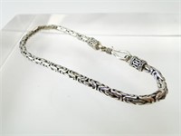 925 Silver Byzantine Link Bracelet