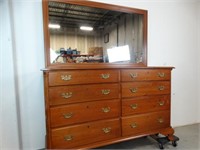 Early American Style  Dresser with Mirror by