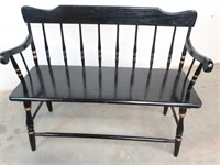 Black Early American Style Bench