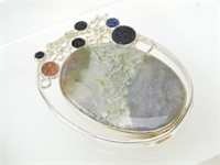 NEW Artisan Made Landscape Agate Large Necklace