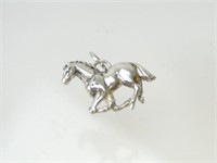 Vintage 925 Silver Galloping Horse Charm