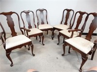 Queen Anne Style Dining Chairs - 6