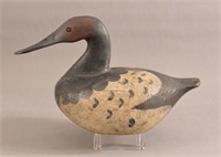 Antique Hand Carved Canvasback Duck Decoy