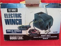 12 Volt Electric Winch 2000lb Capacity