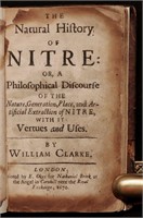 [Gunpowder]  Natural History of Nitre, 1670
