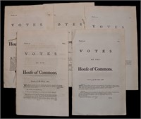 [British House of Commons, 18th c., Lot of 5]