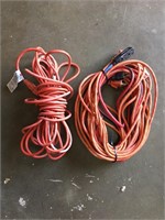 2 Red Extension cords