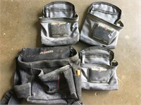 LOT of 4 Small Tool Belts