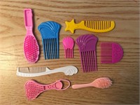 LOT of Small Doll Hairbrushes
