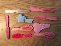 LOT of Small Doll Hairbrushes