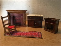 Small Wood Dollhouse Furniture