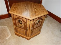 2 Matching hexagon shaped end tables 19" x 19"