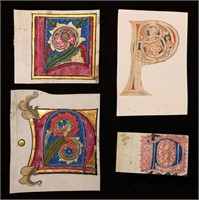 [Group of 15th c. Manuscript Initials]