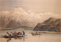 [Lithographs, Hardinge]  19th c. Kashmir, a Pair