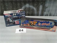 HOT WHEELS NASCAR SEMI & TRAILER AND JEFF GORDON