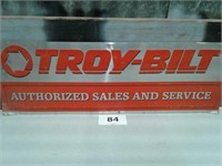 12" x 36" TROY BILT METAL SIGN