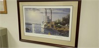 Gary Lucy signed and numbered riverboat print