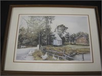 SIGNED NUMBERED DELIA TATE-SEARS PRINT 30x23"