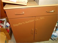 Metal storage cabinet with drawer, 30"w x 16"d x