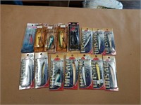 15 Various fishing baits: Hy Sun, Class & others