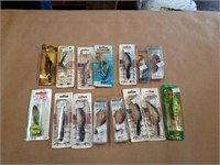 15 Various fish baits;