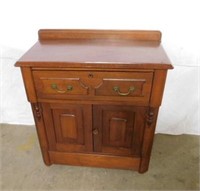 Antique Mahogany Dry Sink or Commode