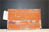 Vintage Metal Sign Wichita Falls Spudder