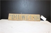 Vintage Metal "OILWELL" sign