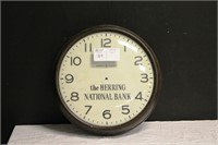 Vintage Clock from Herring National Bank