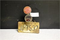 Vintage Tail LIght with License Plate