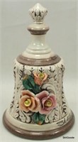 Porcelain 8.5" Capodimonte Bell - signed