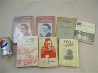 Lot de livres sur les patriotes de 1837-1838