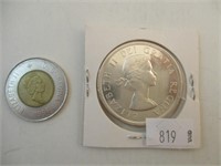 Pièce de 1$ Canadien de 1958