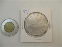 Pièce de 1$ Canadien de 1937