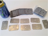 48 petites plaques de métal 1.5’’ x 2.5’’