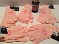 5 paires de gants roses du Canadien Neuf