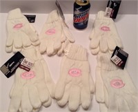 6 paires de gants blancs du Canadien Neuf