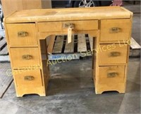 Light Brown Desk with 3 Drawers