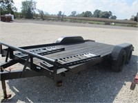 1991 ASM 16' FLATBED TRAILER W/ DOVETAIL