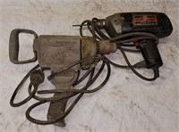 Pair Of Electric Craftsman Corded Drills