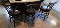 Lot # 1071A Set of (3) designer style wrought