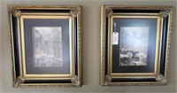 Lot # 1041 Pair of framed prints of New York