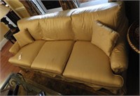 Lot # 997 Plaid upholstered three cushion sofa