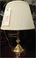Lot # 984 Brass swing font desk lamp and pair
