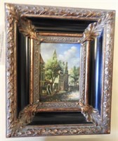 Lot # 990 Framed Oil on canvas signed in