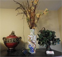 Lot # 980 Dragon decorated vase, designers
