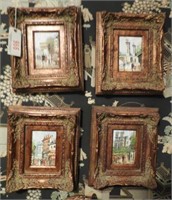 Lot # 966 Set of (4) framed French Oil on