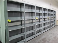 (14) Sections of Metal Shelving